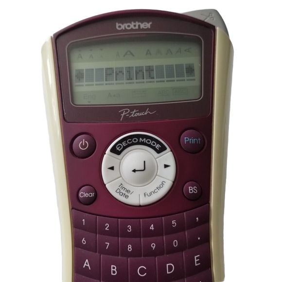 Brother P-Touch PT-1090 Electronic Label System Purple COMPLETE Manuals NEW TAPE - Picture 9 of 16